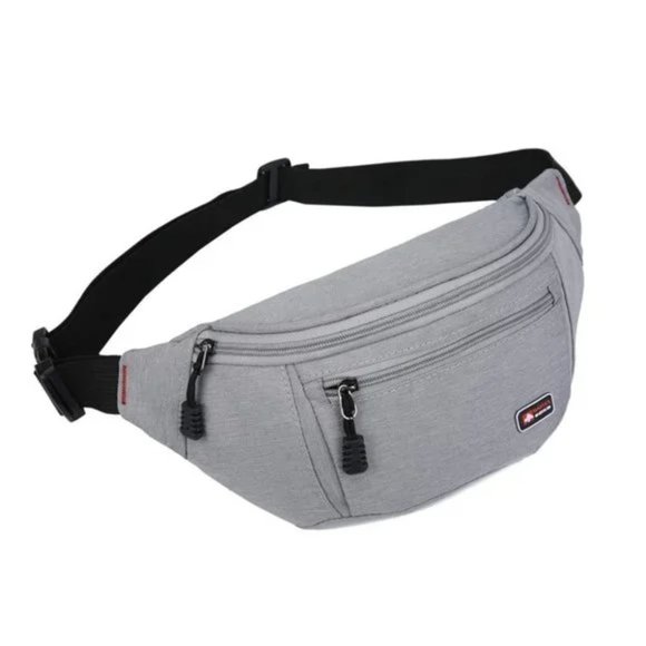 New Crossbody Fanny Pack Adjustable Strap Grey